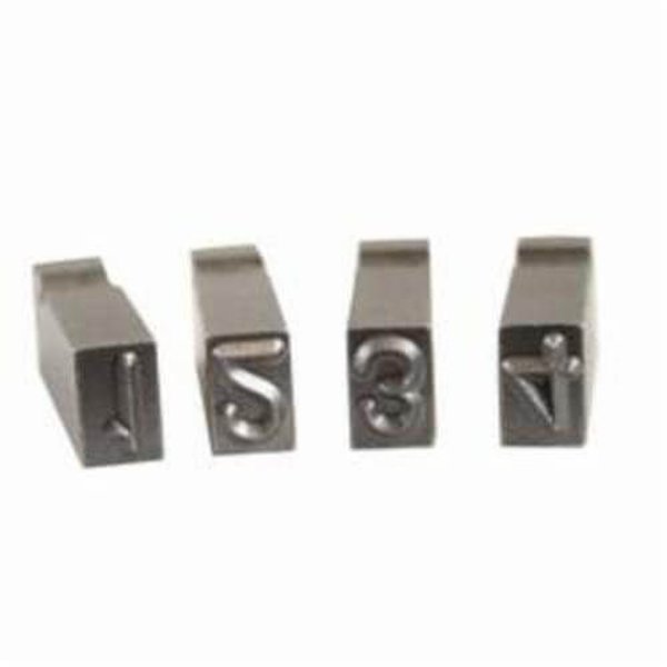 C.H. Hanson Number Stamp Set, 9Piece, Character 0 To 9, 18 In Character Height, Alloy Steel, Sharp Faced, 27633 27633